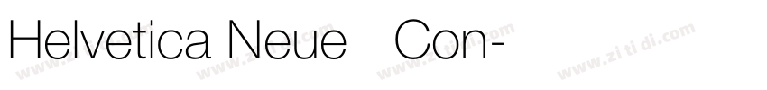 Helvetica Neue   Con字体转换